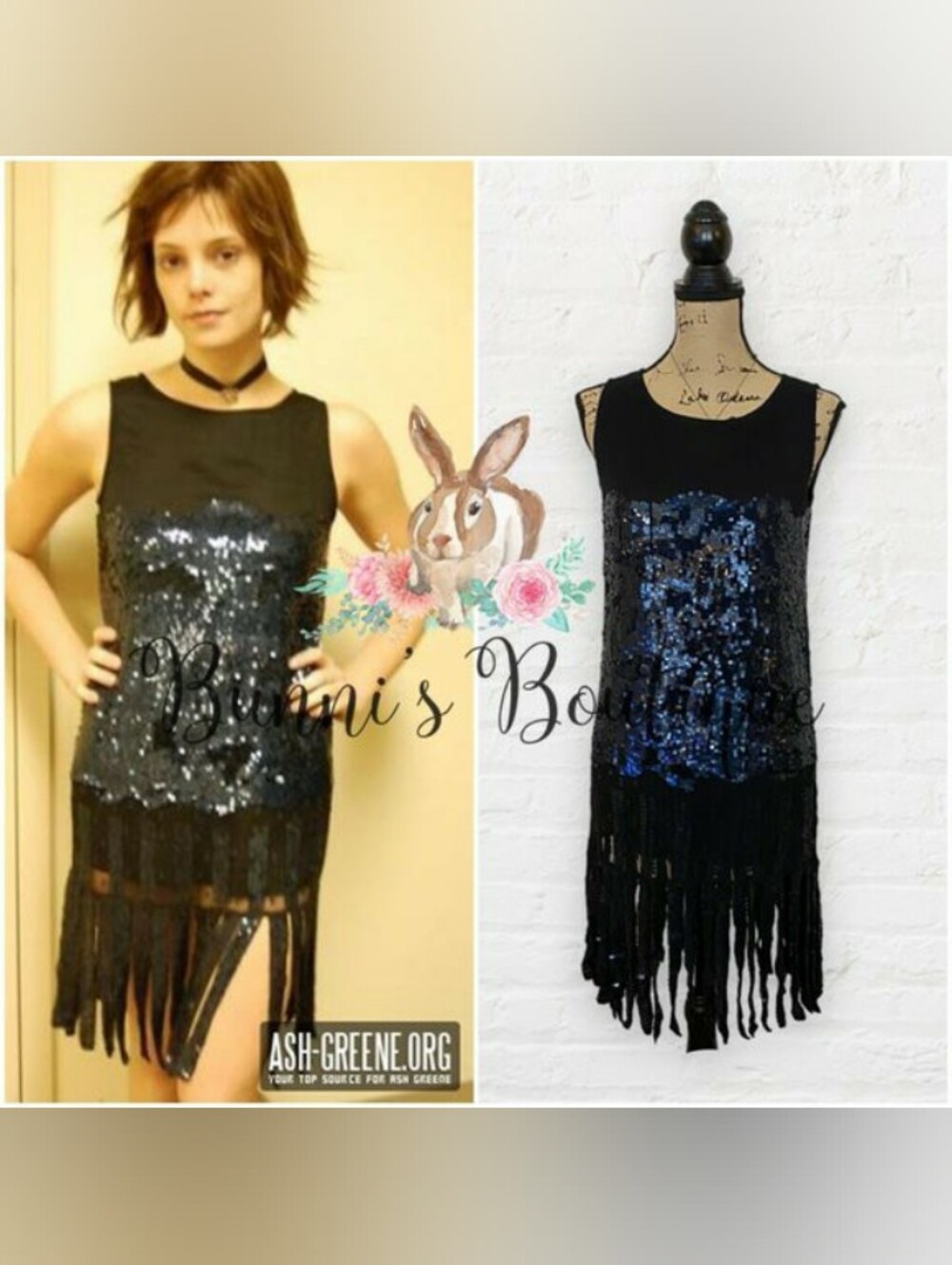 ASO ALICE CULLEN Topshop Black and Blue Sequin Dress Size 14 NWT